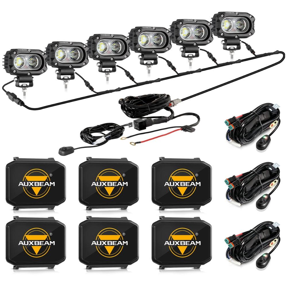 R4 Series | 4 Inch 60W Flood Beam LED Pods Light White Driving Light - Auxbeam  – éclairage LED auto