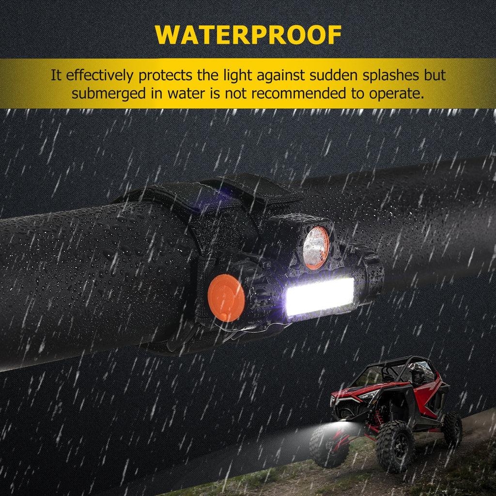 مصباح قبة داخلي UTV مع حامل قفص قضيب دوار عالمي + مصباح صخور LED RGBW مع تحكم بلوتوث لمركبات Polaris وCan-Am وUTV وATV والمركبات على الطرق الوعرة