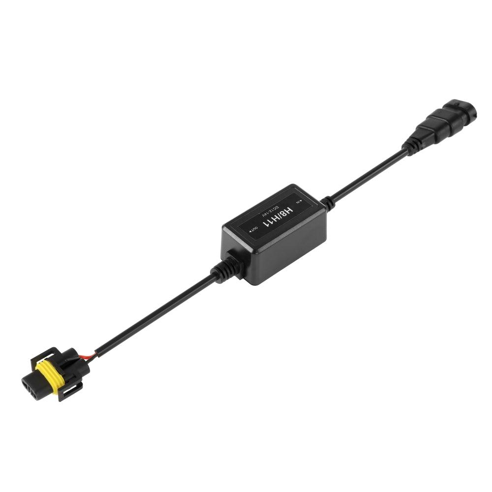 مصابيح أمامية LED مُحسّنة طراز H11/H9/H8 C10-MODEL مزودة بفك تشفير Canbus ومضاد للوميض ومضاد للوميض بدون تحذير ومجموعة تحويل مقاومة تسخير قطعتين/مجموعة