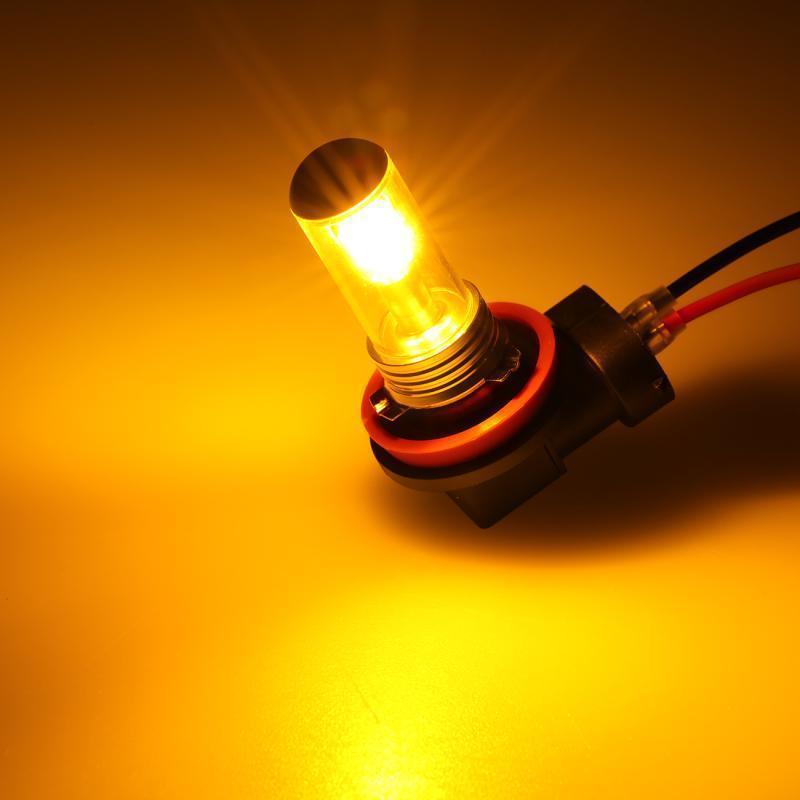 (2pcs/set) SMD 20W 7000LM Natural White/AMBER Led Fog Light Bulbs