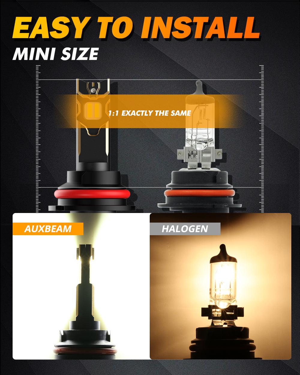 9007/HB5 LED Headlight Bulbs 120W 25000LM GX Series Brightest 6500K Cool White | 2 Bulbs - Auxbeam  – éclairage LED auto