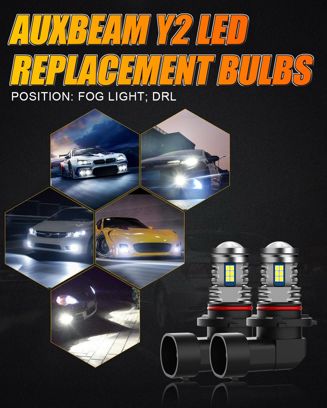 🔥(2pcs/set) Y2 Series 3-Sides Cool White/Yellow LED Fog Light/DRL