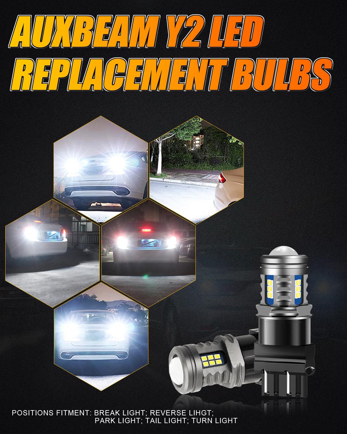 (2pcs/set) Y2 Series 3-Sides Cool White LED Brake/Turn Single/Back-up/Side Maker/DRL