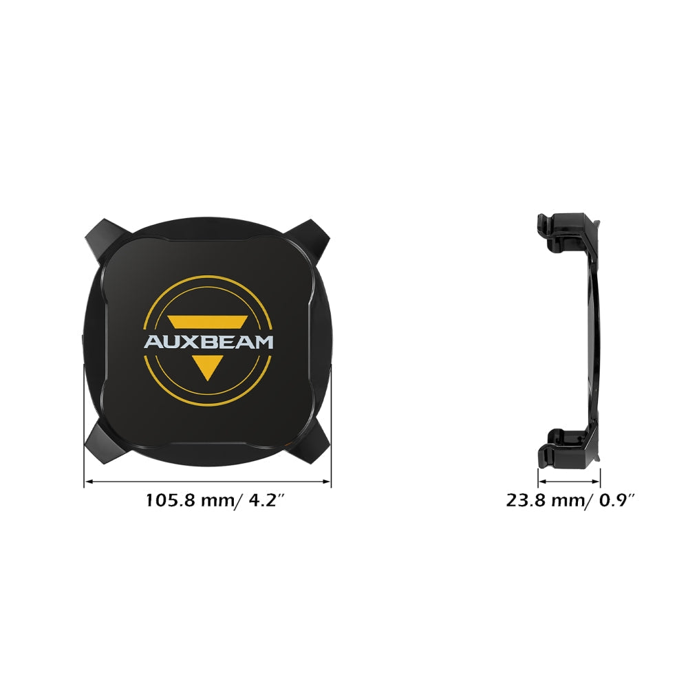 XP-ULTRA Series 4.5 Inch Flood Beam LED Pod Lights Off Road Lights with Amber Backlight