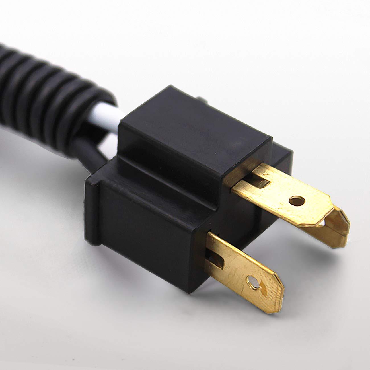 H4 LED HEADLIGHT SOCKET FEMALE ADAPTER WIRING HARNESS CONNECTOR FOR HEADLIGHT/FOG LIGHT 2PCS/SET