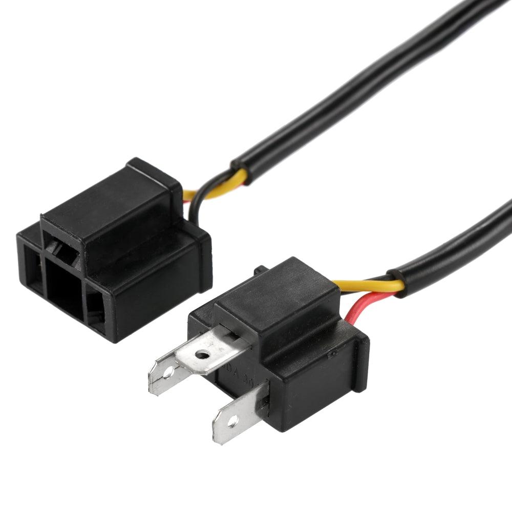 H4/9003 C10-MODEL Enhanced LED Headlight Bulbs Canbus Decoder Anti-Flicker Hyper Flash No Warning Harness Resistor Conversion Kit 2pcs/set