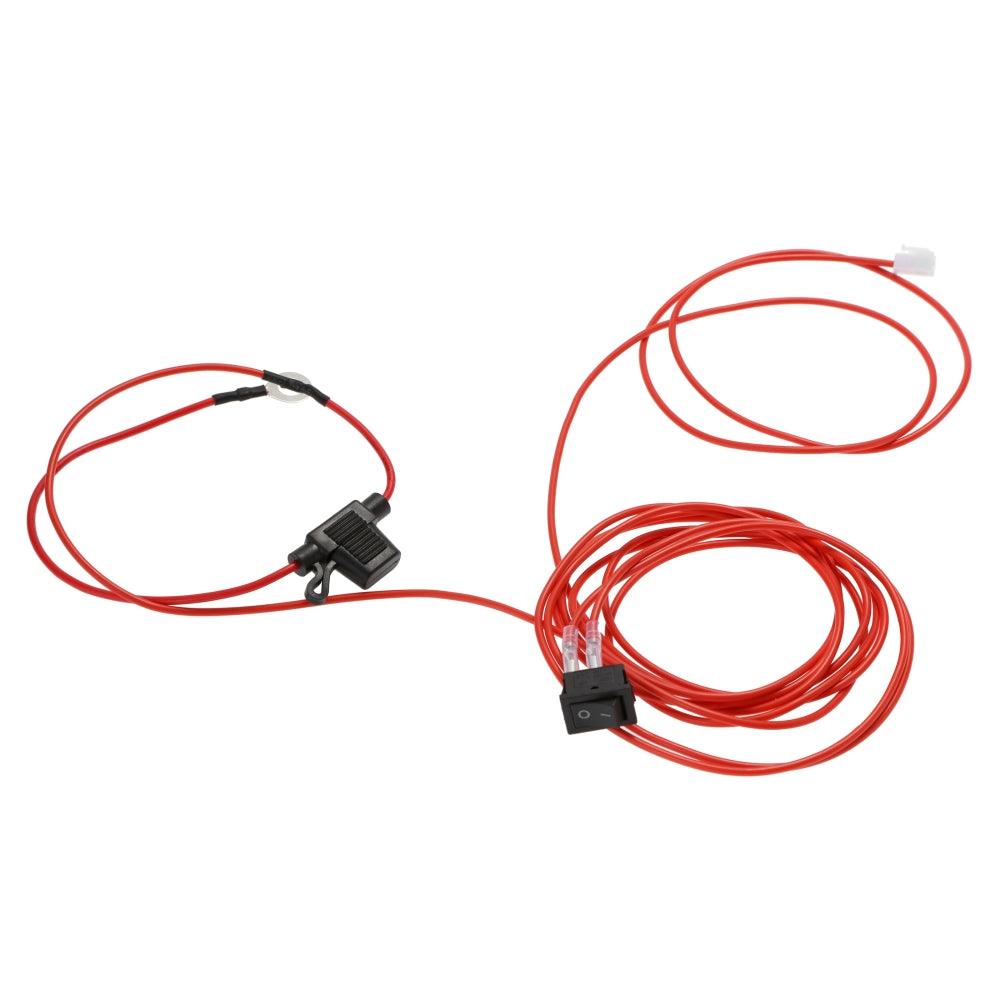 6.6FT 20AWG ACC Electrical Wire w/5A ATC Inline Blade Fuse Holder &amp; On/Off Switch