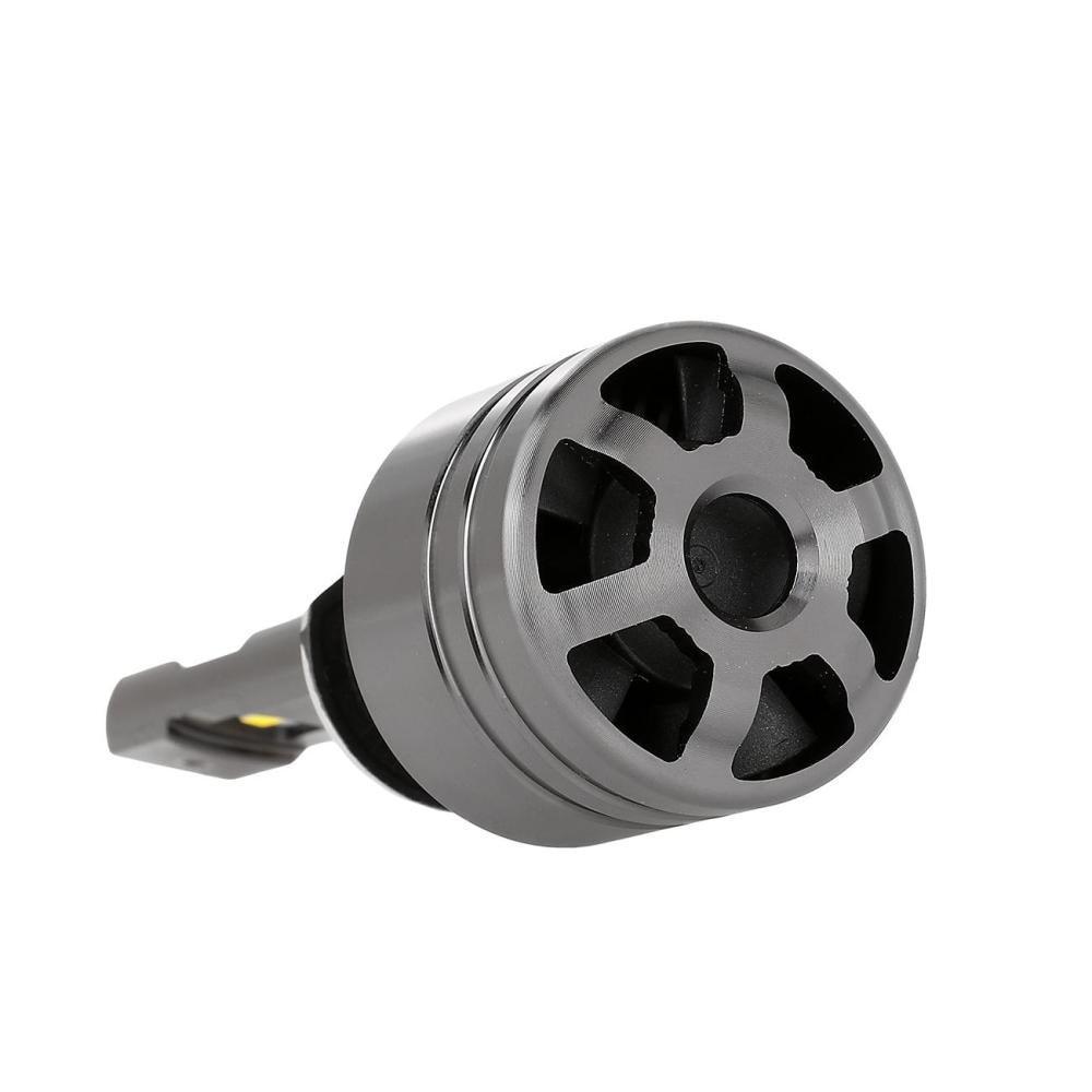 (2 قطعة/المجموعة) 4300K ​​​​T1 سلسلة مصابيح LED 8000LM