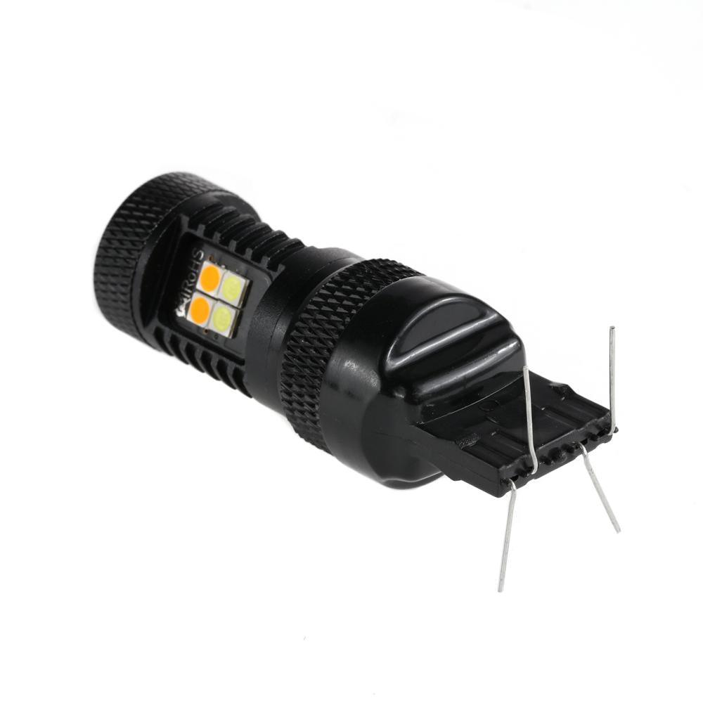 T20 7443 7440 LED Front Turn Signal &amp; DRL Light Bulbs 300% High Brightness Dual Color Switchback White &amp; Amber | 2 bulbs 