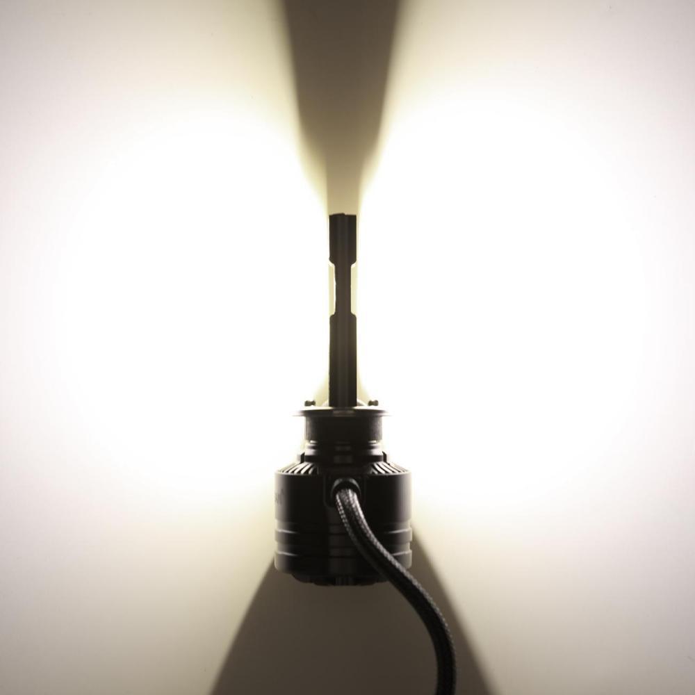 (2 قطعة/المجموعة) 4300K ​​​​T1 سلسلة مصابيح LED 8000LM