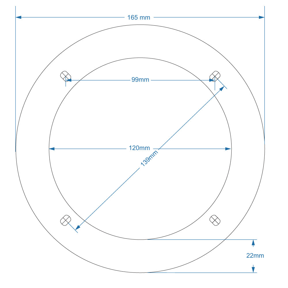AMPIRE 130mm loudspeaker grill with hexagon honeycomb structure