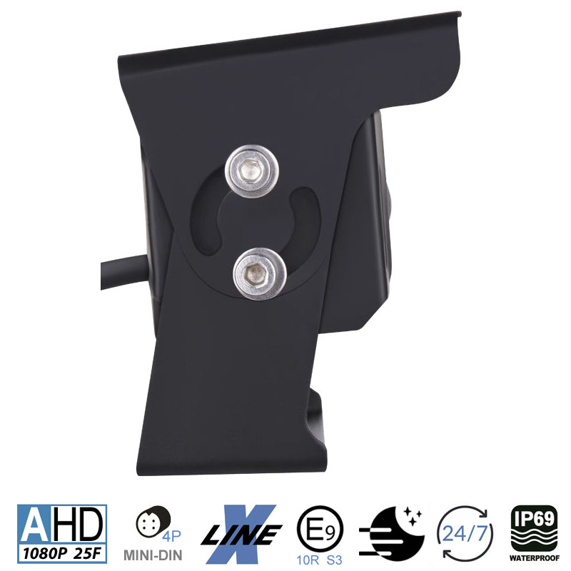 AMPIRE Heavy-Duty camera (AHD), IP69K, 10m, black, AHD