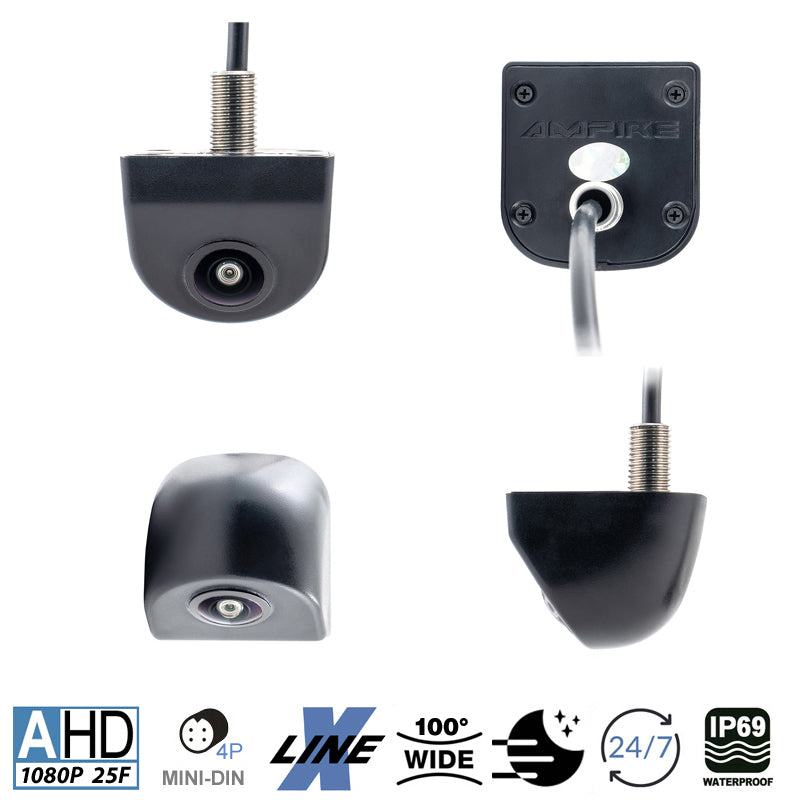 AMPIRE Mini reversing camera (AHD), 100°