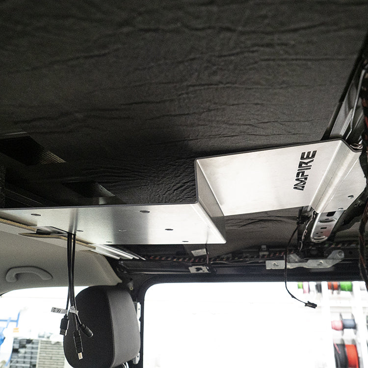 AMPIRE aluminum mounting plate for ceiling monitors, for VW T5 / T6