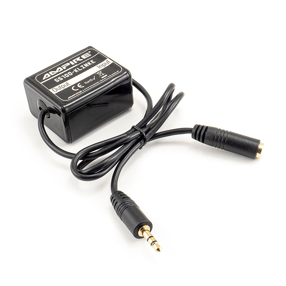 AMPIRE audio interference suppression filter (NF) with 3.5mm jack plug