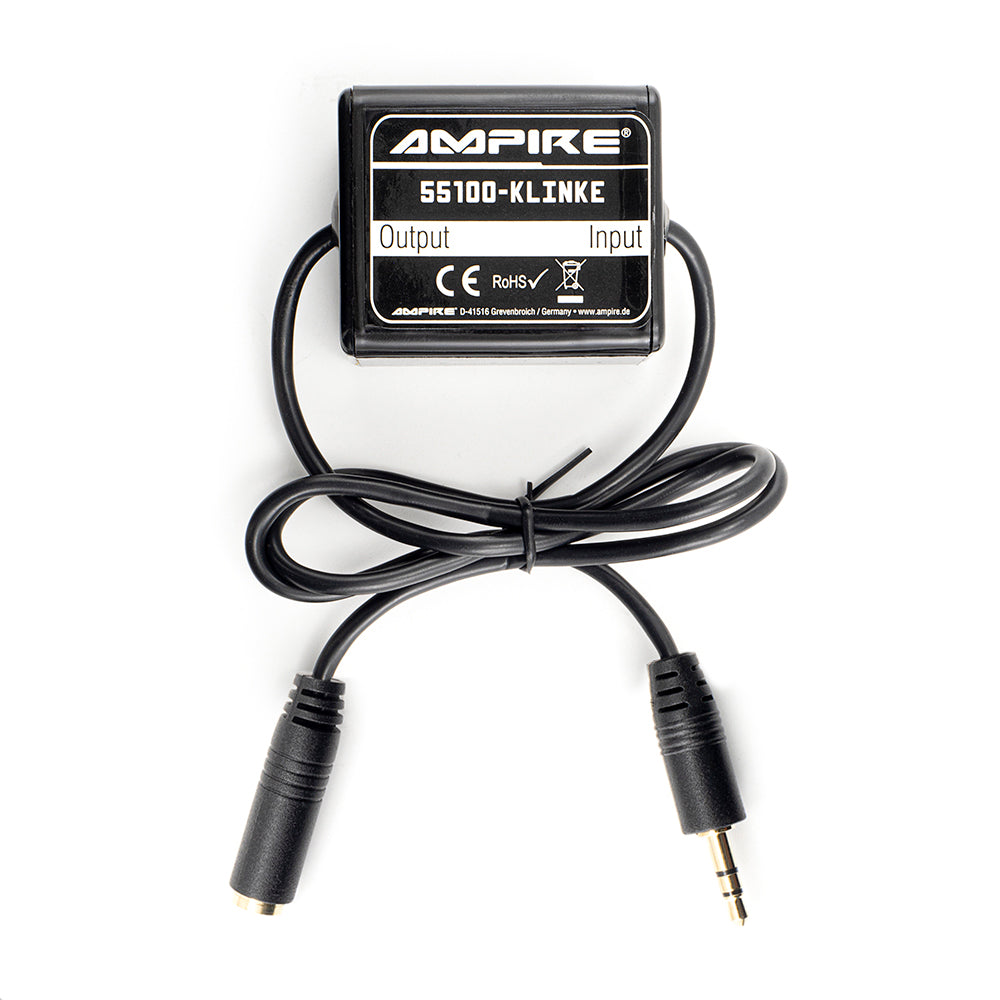 AMPIRE audio interference suppression filter (NF) with 3.5mm jack plug