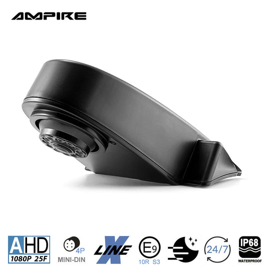 AMPIRE rear view camera (AHD), 95°, 35.5mm, universal, black