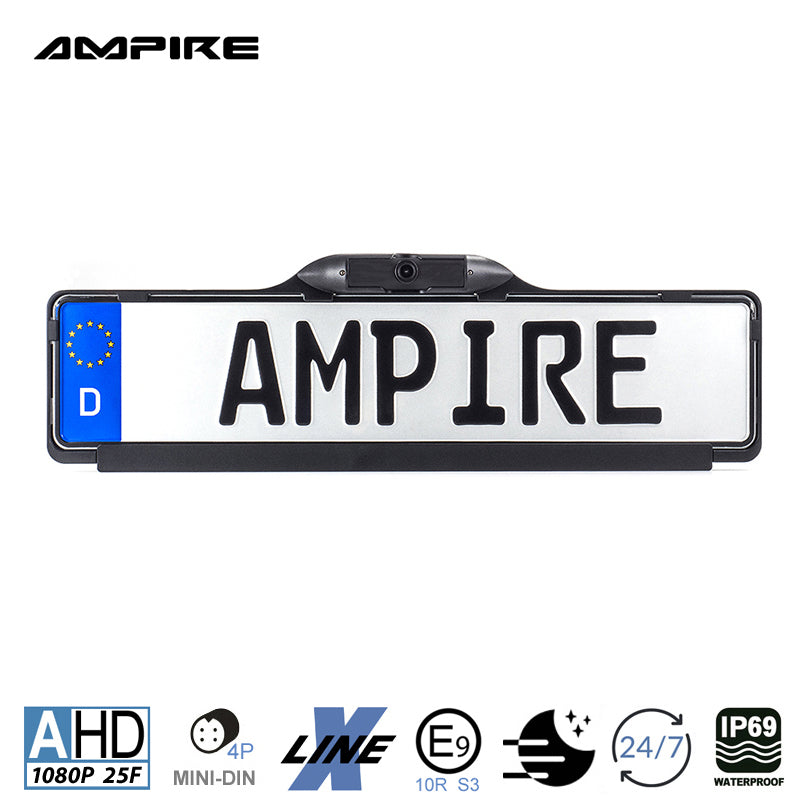 AMPIRE reversing AHD camera with guide lines, 120°