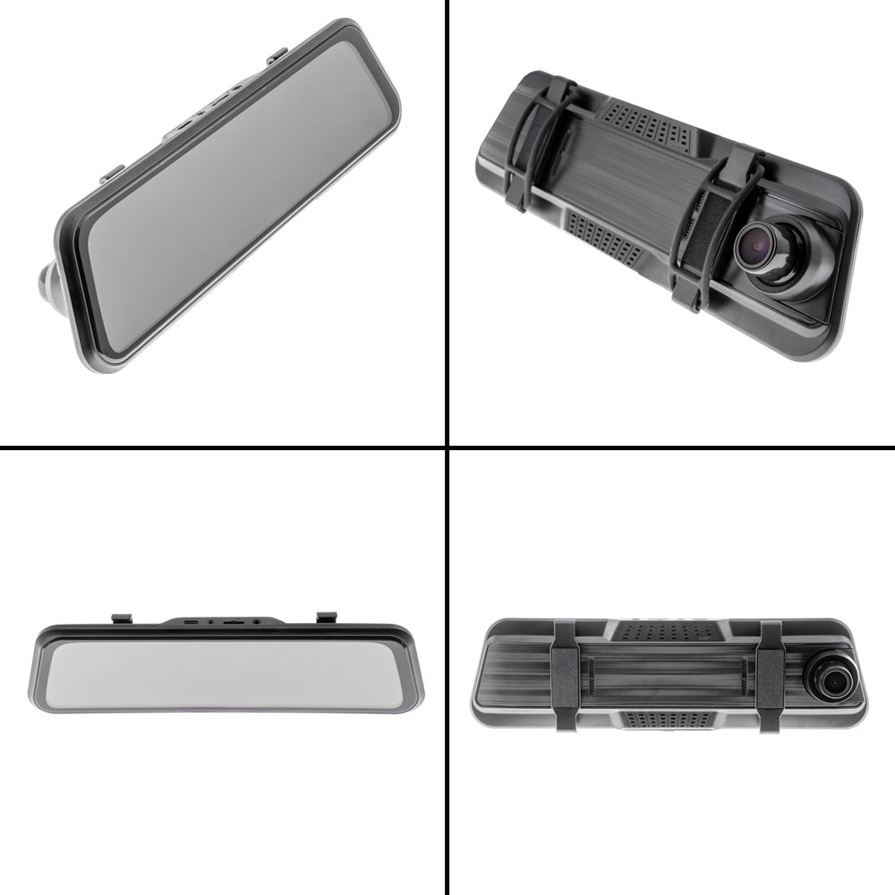 Moniteur de rétroviseur pour smartphone AMPIRE 22,9 cm (9'') AHD Dual Dashcam et caméra de rétroviseur