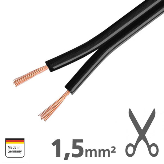 AMPIRE speaker cable 1,5mm², Premium Copper, 1m