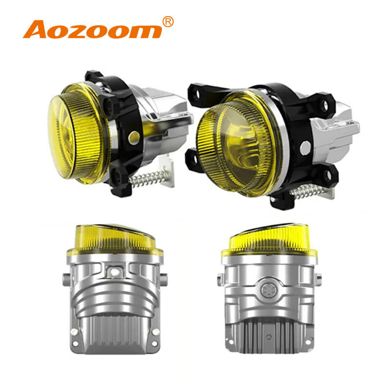 مصابيح ضباب أمامية LED مزدوجة اللون مقاس 2 بوصة لسيارة تويوتا من Aozoom