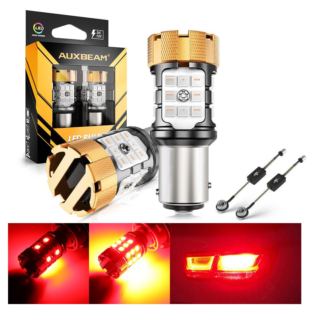 🆕 1157 BAY15D LED Brake/Tail Light Bulbs 50W 4000LM CAN-Bus Error Free Red B21-PRO Series | 2 Bulbs