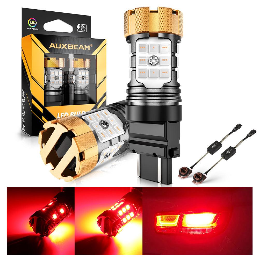 🆕T25 3157 3156 LED Brake/Tail Light Bulbs 50W 4000LM CAN-Bus Error Free Red B21-PRO Series | 2 Bulbs