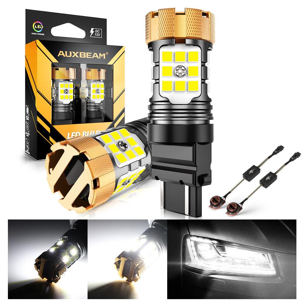 🆕T25 3157 3156 LED Backup Reverse/Turn Signal/Brake Tail Light Bulbs 50W 4000LM CAN-Bus Error Free 6500K White B21-PRO Series | 2 Bulbs