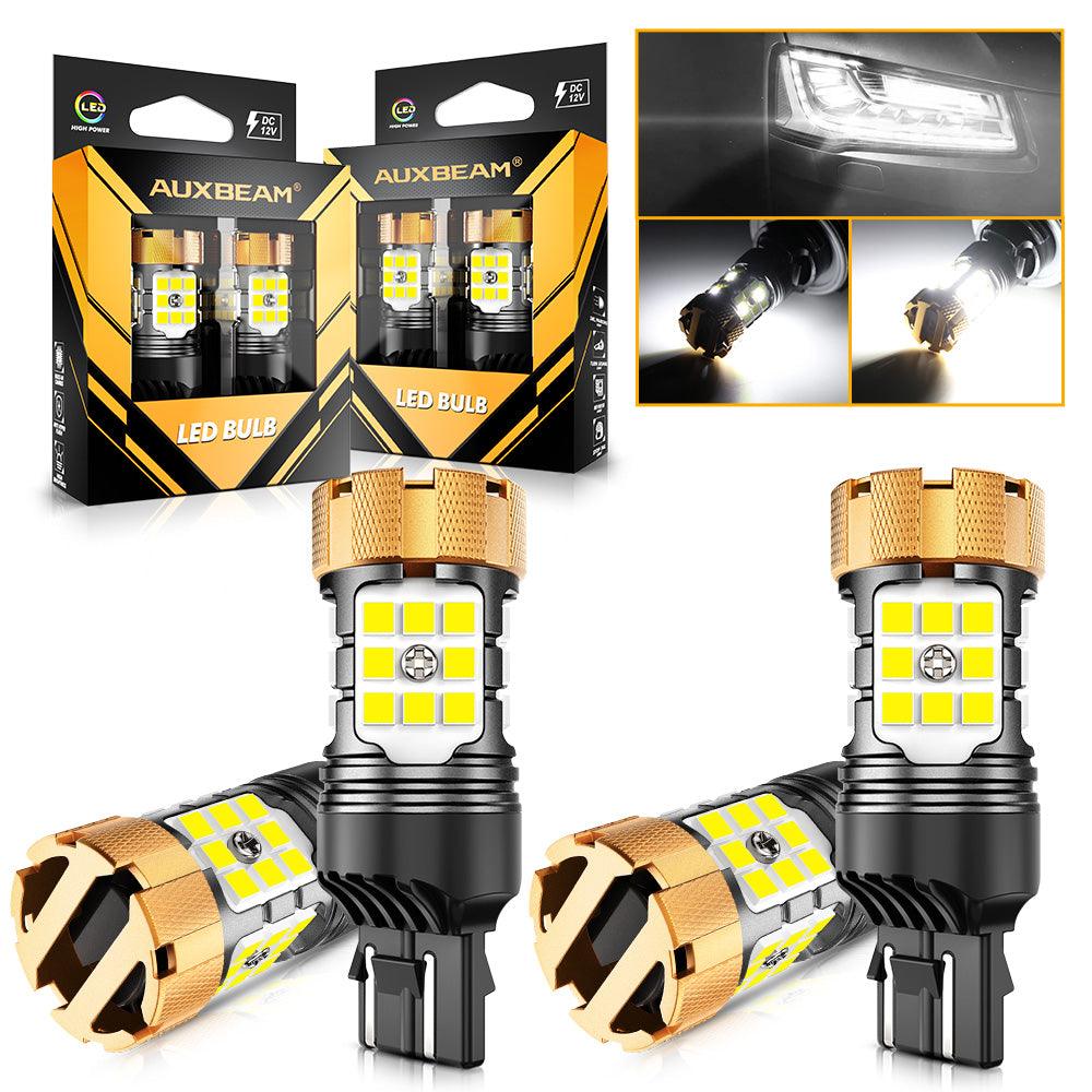 🆕T20 7443 7440 LED Backup Reverse/Turn Signal/Brake Tail Light Bulbs 50W 4000LM CAN-Bus Error Free 6500K White B21-PRO Series | 2 Bulbs