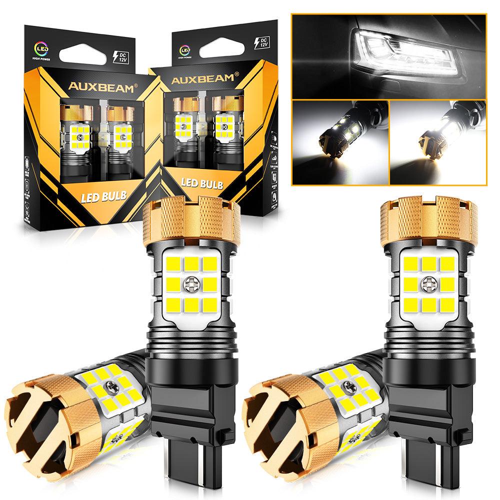 🆕T25 3157 3156 LED Backup Reverse/Turn Signal/Brake Tail Light Bulbs 50W 4000LM CAN-Bus Error Free 6500K White B21-PRO Series | 2 Bulbs