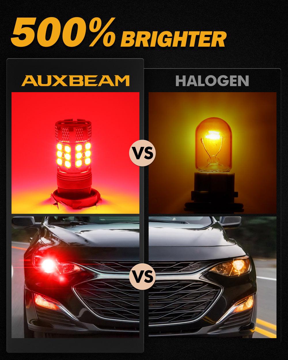 مصابيح LED للفرامل/الخلفية T20 7443 7440، 50 واط، 4000 لومن، خالية من الأخطاء، حمراء، سلسلة B21-PRO | مصباحان