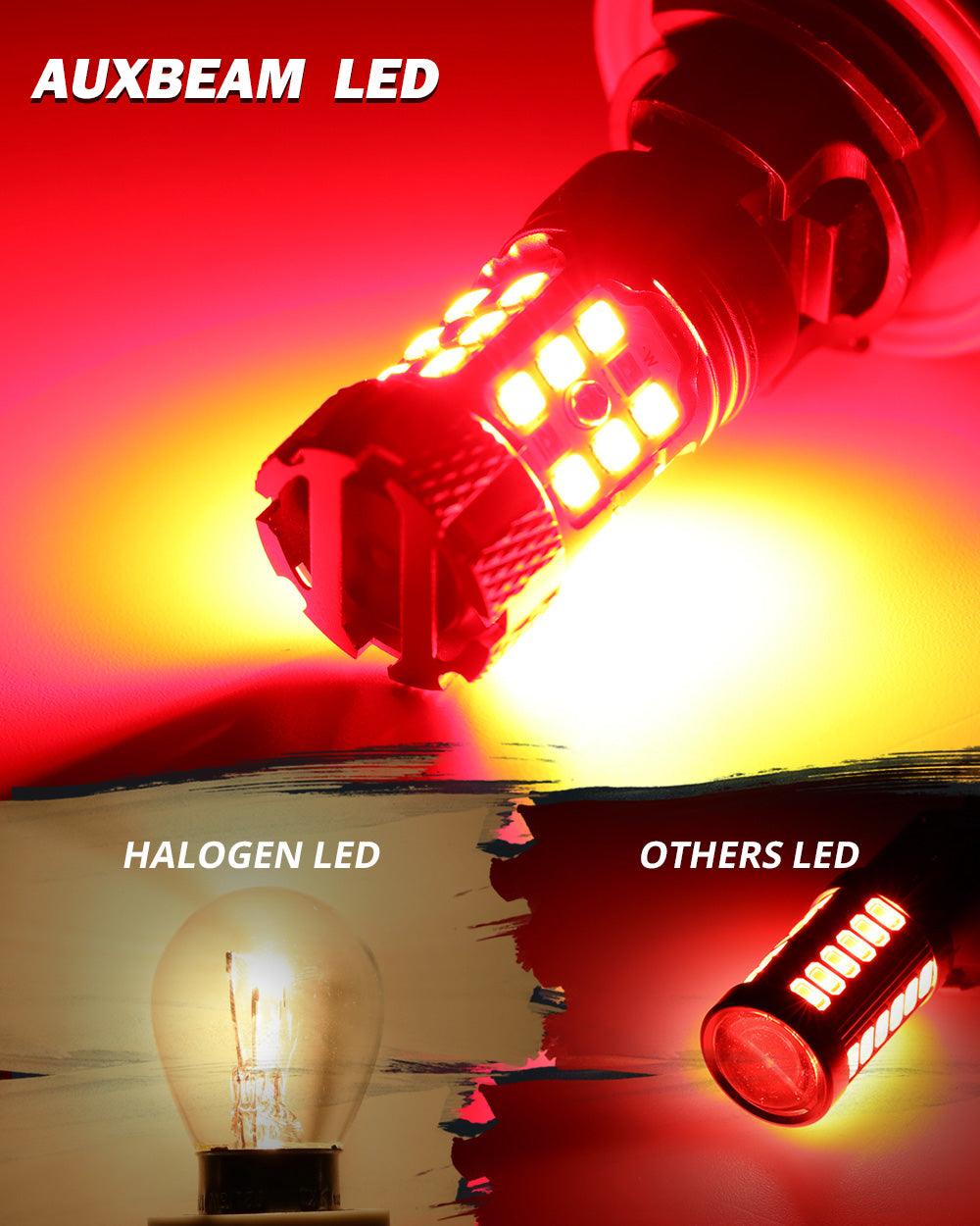 🆕 1157 BAY15D LED Brake/Tail Light Bulbs 50W 4000LM CAN-Bus Error Free Red B21-PRO Series | 2 Bulbs