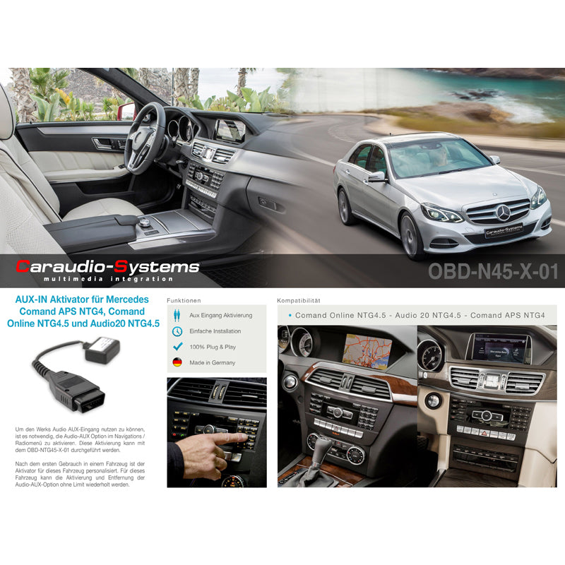 CASE AUDIO AUX Active for MERCEDES mit Comand NTG4/4.5 (1x)