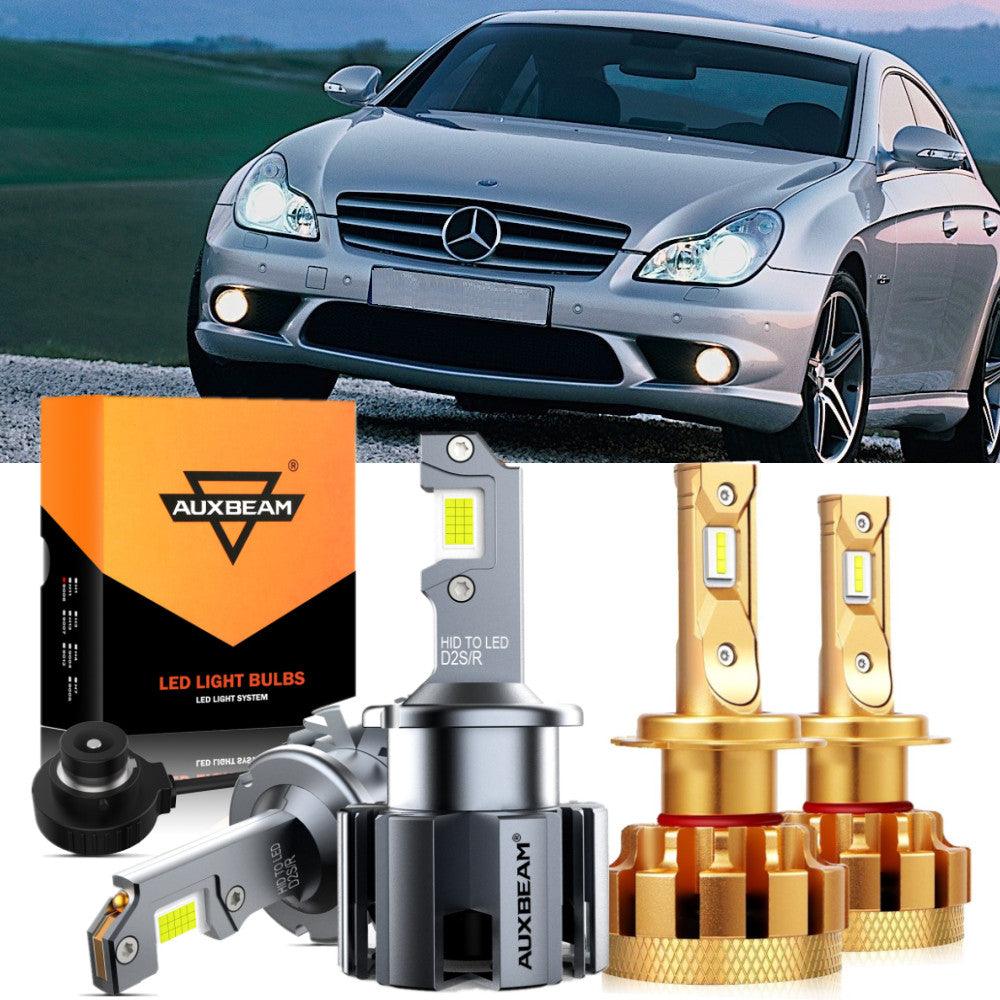 For 2007-2011 Mercedes-Benz CLS63 AMG with HID headlamps LED Light Bulbs High Low Beam Bundle - Auxbeam  – éclairage LED auto