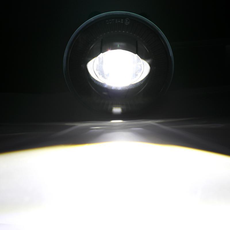 (قطعتان/مجموعة) مصابيح ضباب LED دائرية سوداء 24 وات 5202 لسيارة GMC Sierra 1500/2500/3500 2014-2018 