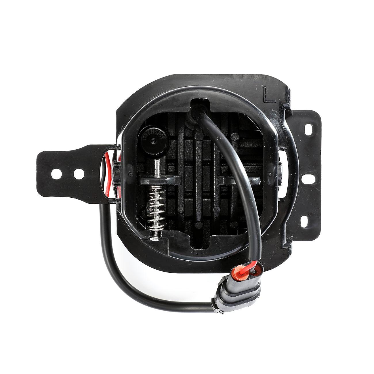 (2pcs/set) 4 Inch Round LED Fog Lamps with 2 Brackets for 2018 2019 2020 Jeep Wrangler JL JLU Jeep Gladiator JT