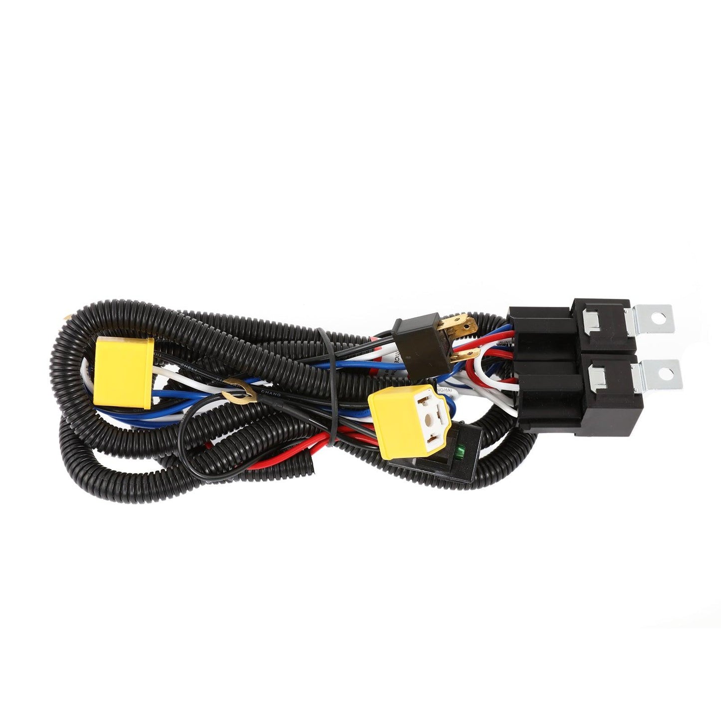 2 Leads H4 LED Headlight Brightness Intensifier Wiring Harness, 9003 Headlight Relay Harness Kit with Fuse for 5x7 7x6 H6054 6054 Headlight 