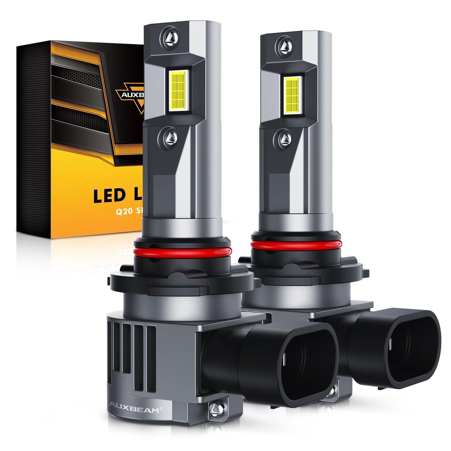 9012/HIR2 LED Headlight Bulbs 90W 22000LM Q20 Series 1:1 Halogen Size 6500K Cool White | 2 Bulbs - Auxbeam  – éclairage LED auto