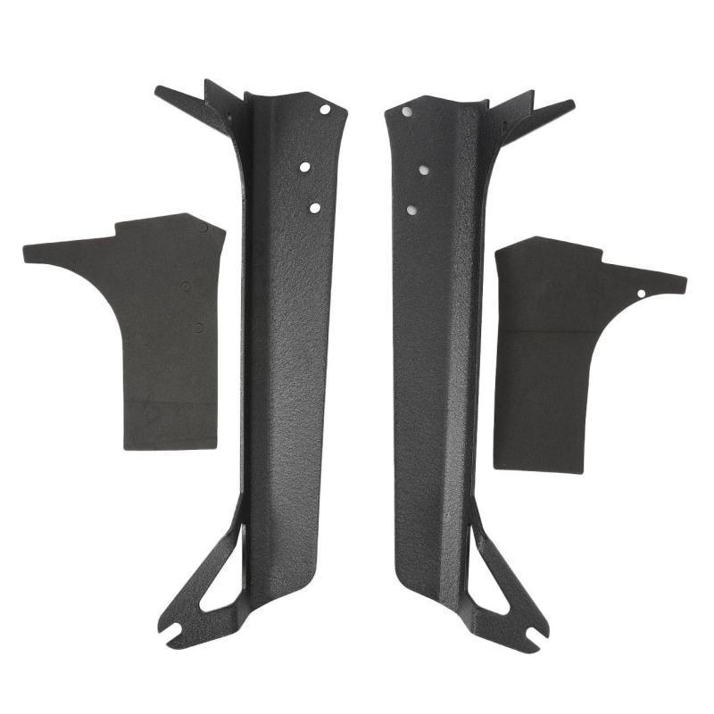 7" LED Halo Headlights + 4" Inch LED Fog Lights with DRL + 5D-PRO 52" Straight LED Light Bar + Windshield Mounting Brackets + 18W Spot Beam Pod Lights Set for for Jeep Wrangler JK