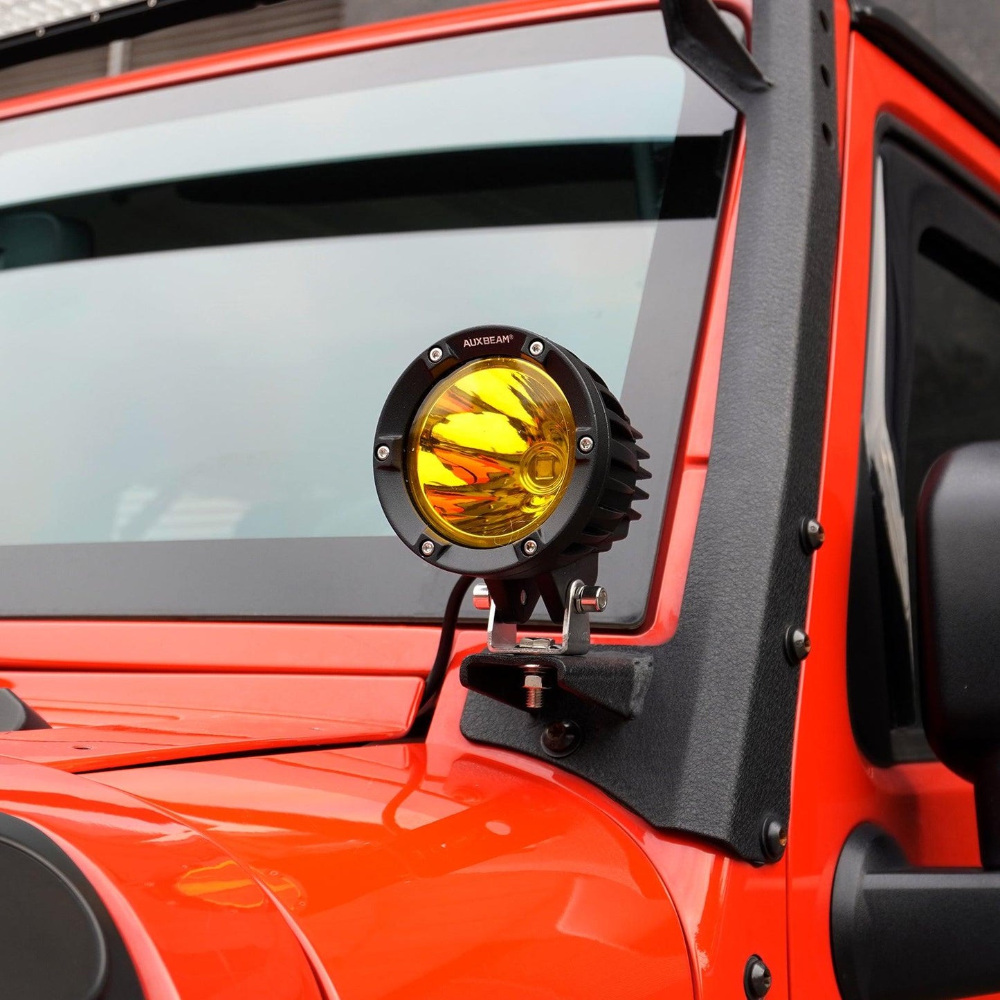 C4 Series | 4 Inch 100W Spot Round LED Pods Amber LED Driving Lights - Auxbeam  – éclairage LED auto