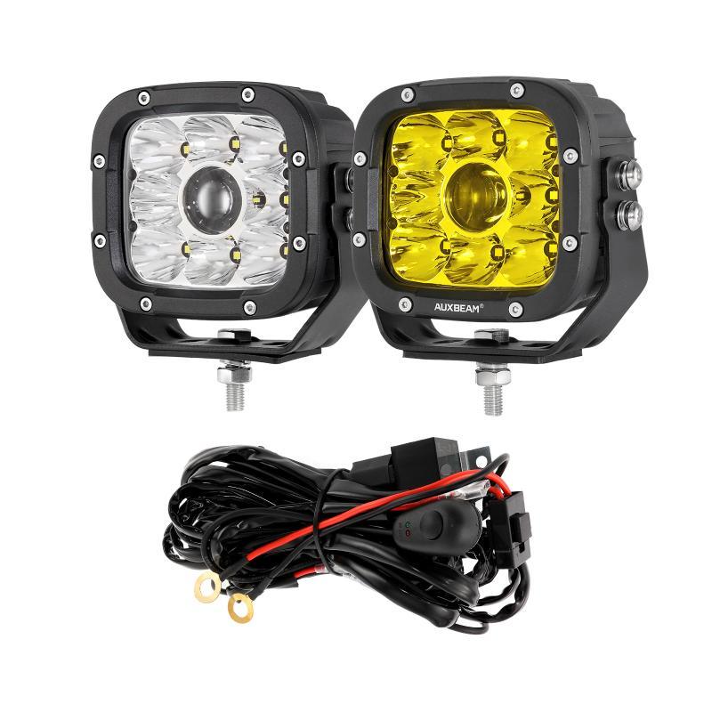 5 Inch 110W White/Amber Spot Light LED Driving Lights for Dodge Ram 1500/2500/3500