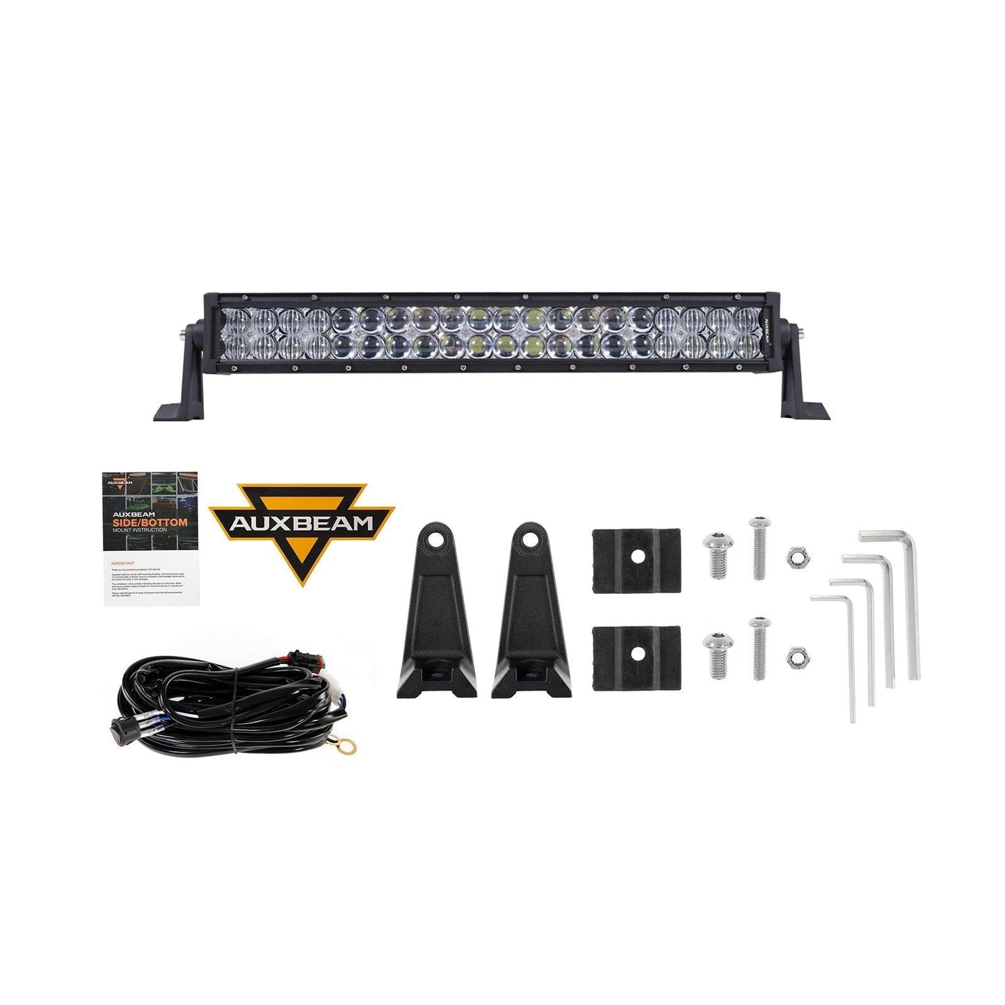 22 Inch-52 Inch 5D Series Straight/Curved Combo Beam Double Row LED Light Bar for 2016 Ford F150