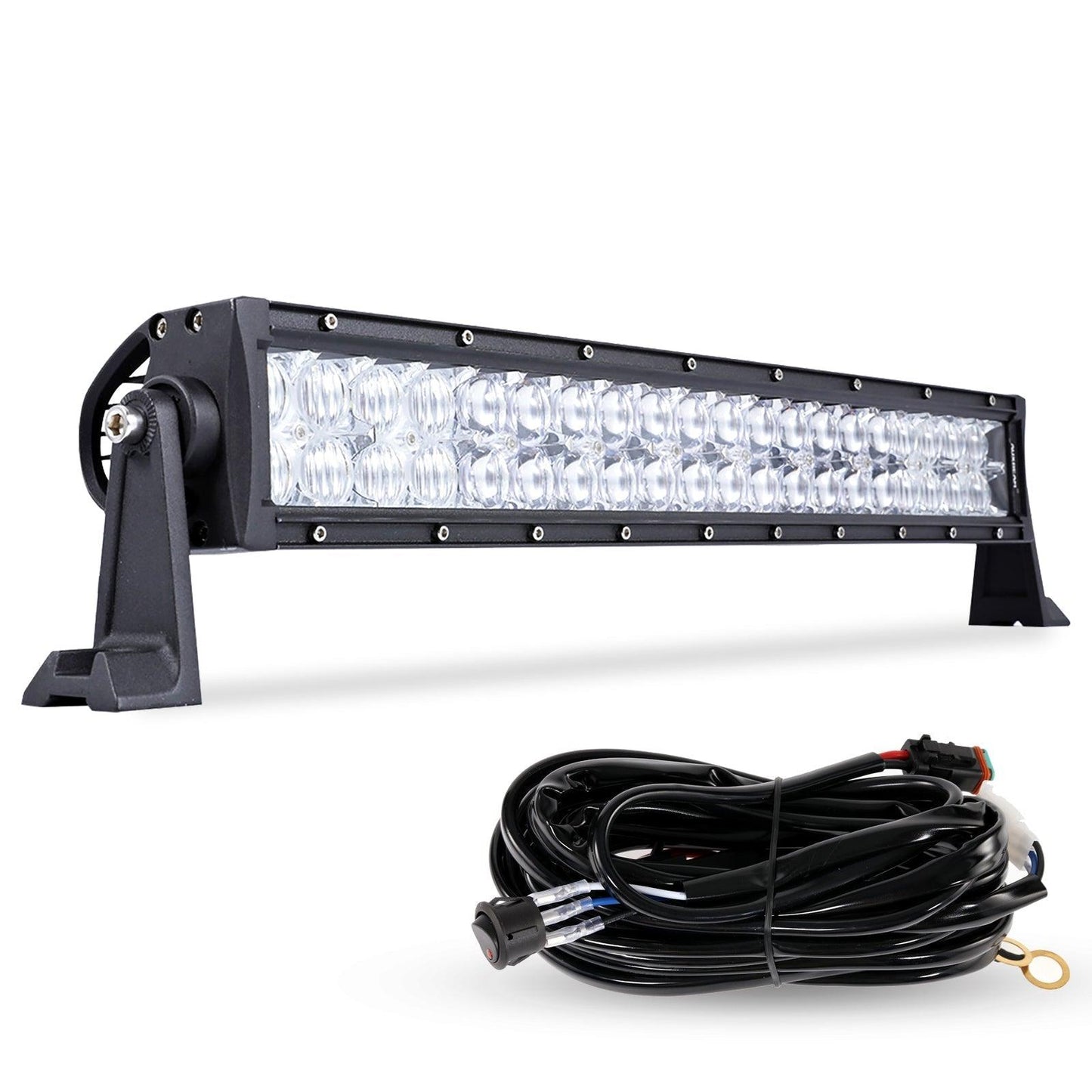 22 Inch-52 Inch 5D Series Straight/Curved Combo Beam Double Row LED Light Bar for 2016 Ford F150
