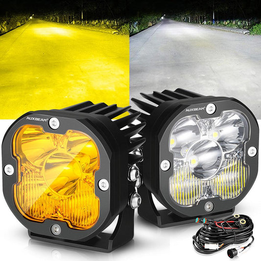 XP-ULTRA Series 3 Inch 80W Combo Beam LED Pods Amber&White Offroad Lights - Auxbeam  – éclairage LED auto