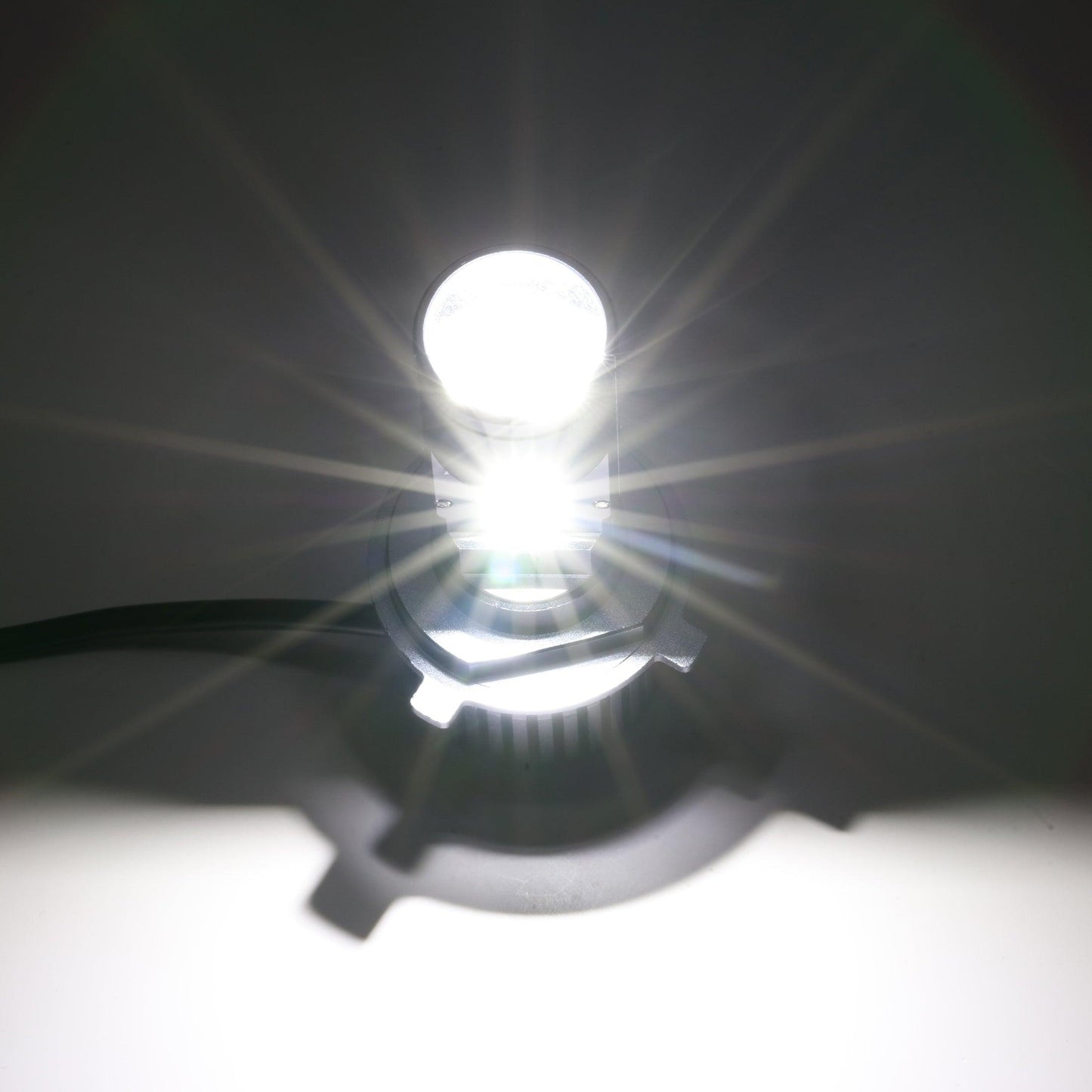 H4/HS1 LED Headlight Bulbs Mini Bi-LED Projector Lens High Low Dual Beam for Motorcycle Car Truck ATV UTV Snowmobile | 2 Bulbs - Auxbeam  – éclairage LED auto