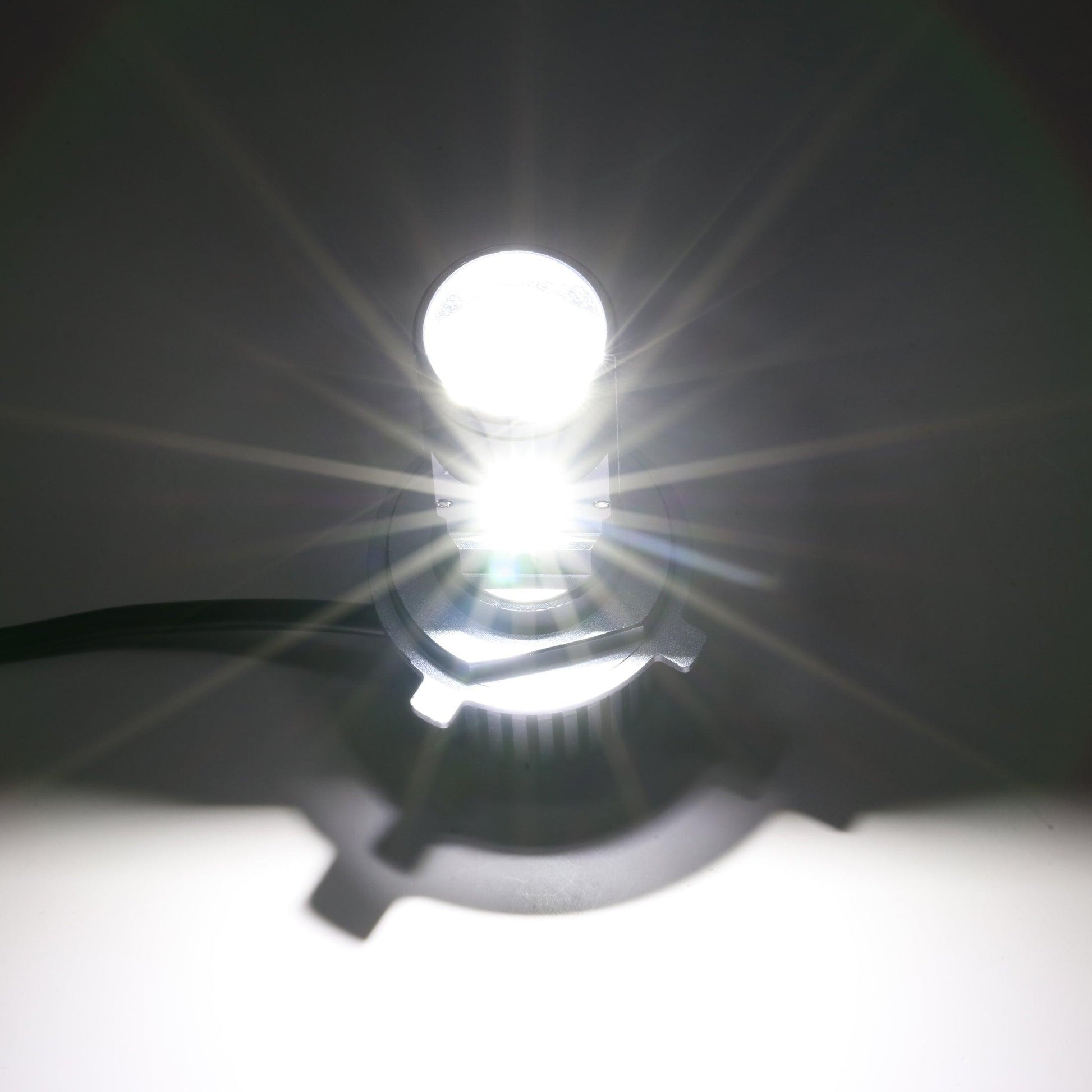 H4/HS1 LED Headlight Bulbs Mini Bi-LED Projector Lens High Low Dual Beam for Motorcycle Car Truck ATV UTV Snowmobile | 2 Bulbs - Auxbeam  – éclairage LED auto