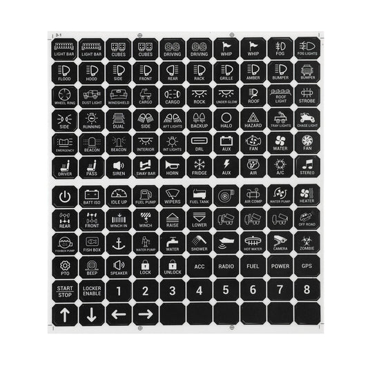 120 Universal Stickers for Switch Panel