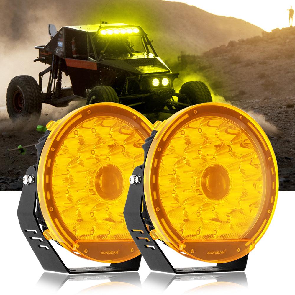 (2pcs/set) 9 INCH 270W 37776LM 360-PRO Series LED Driving Lights+Amber/Black Covers(Optional) for ATV UTV SIDE BY SIDE 4X4 - Auxbeam  – éclairage LED auto