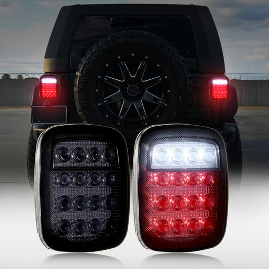 Feux Arrière Universels 16LEDs (2pcs/set) Jeep Wrangler YJ TJ CJ