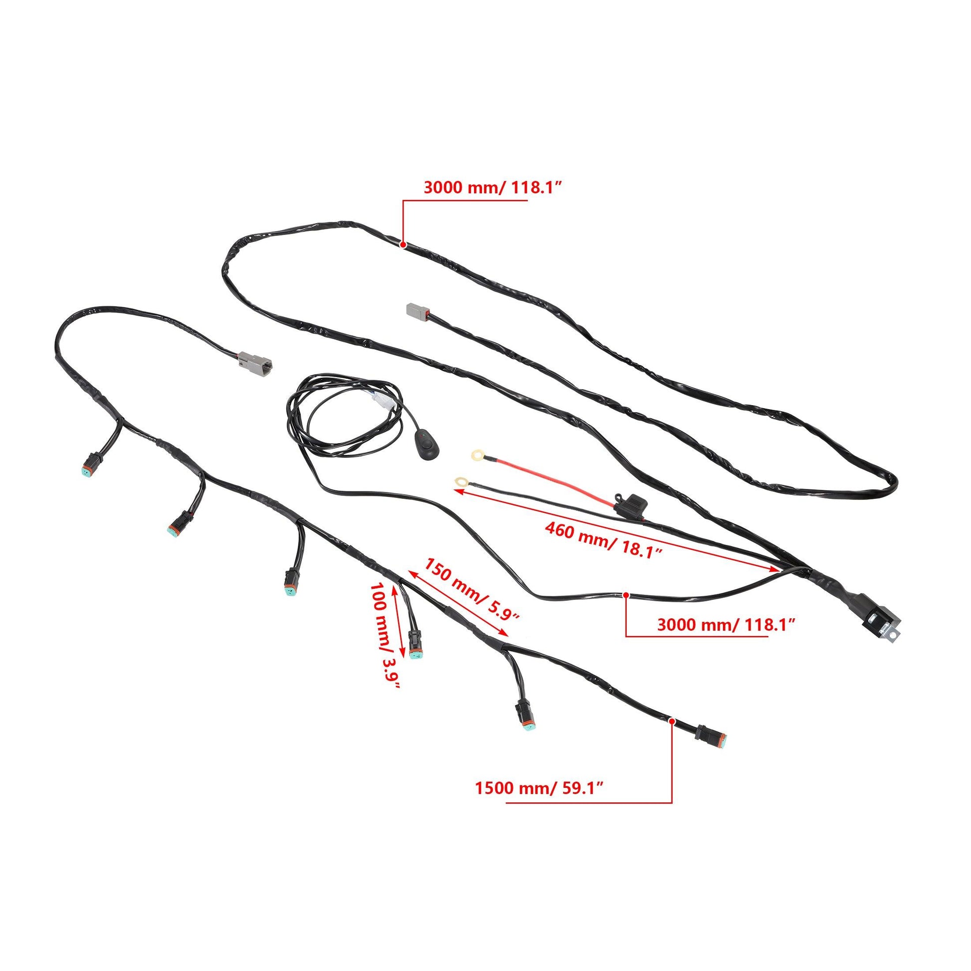 P4 Series | 4 Inch 90W 9000LM Round LED Driving Lights Flood White Pod Lights - Auxbeam  – éclairage LED auto
